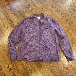 Sezane Chlo Shirt Glycine - Size 40